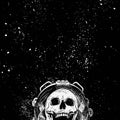 Astronaut Skull Rug: Gothic Home Decor, Non-Slip Floor Carpet