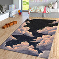 Cloud Area Rug: Modern Abstract Design, Boho Decor, Non-Slip