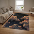 Cloud Pattern Area Rug Boho Abstract Nursery Living Room Carpet