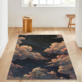 Cloud Pattern Area Rug Boho Abstract Nursery Living Room Carpet