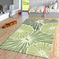 Lemon Slice Pattern Area Rug Citrus Fruit Kitchen Living Room
