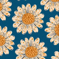 Daisy Pattern Area Rug: Modern Floral Decor, Non-Slip