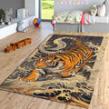 Bengal Tiger Rug: Exquisite Printed Persian Carpet