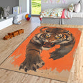 Bengal Tiger Rug: Exquisite Printed Persian Carpet