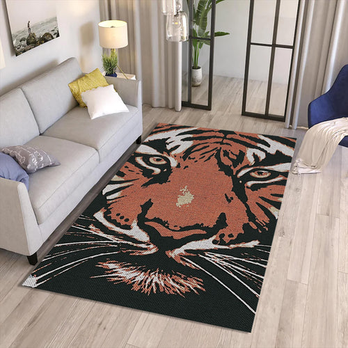 Bengal Tiger Rug: Exquisite Printed Persian Carpet