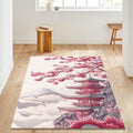 Cherry Blossom Rug: Japanese Sakura Spring Home Decor