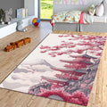 Cherry Blossom Rug: Japanese Sakura Spring Home Decor