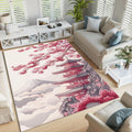 Cherry Blossom Rug: Japanese Sakura Spring Home Decor