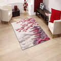 Cherry Blossom Rug: Japanese Sakura Spring Home Decor