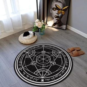 Round Rug, FMA Transmutation Rugs, Non-Slip Carpet, Kitchen Rug