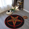 Mystical Astrology Round Rug Witchy Occult Kitchen Yoga Circle