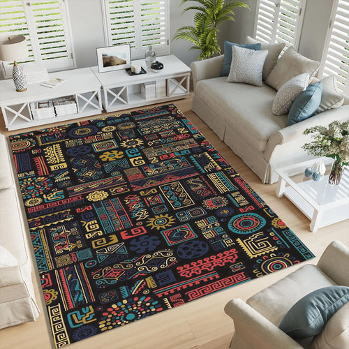 African Tribal Area Rug Savannah Ethnic Living Room Carpet