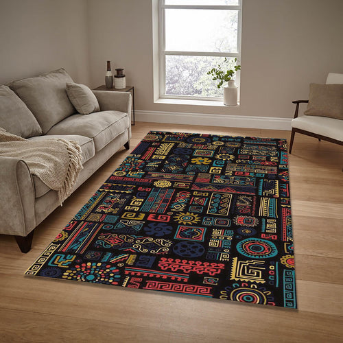 African Tribal Area Rug Savannah Ethnic Living Room Carpet