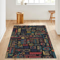 African Tribal Area Rug Savannah Ethnic Living Room Carpet