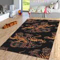 Tiger & Snake Area Rug: Gothic House Decoration