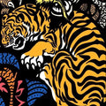Tiger & Dragon Area Rug: Gothic Animal Print Carpet