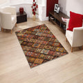 Vintage Turkish Rug: Boho Chic Medallion Design