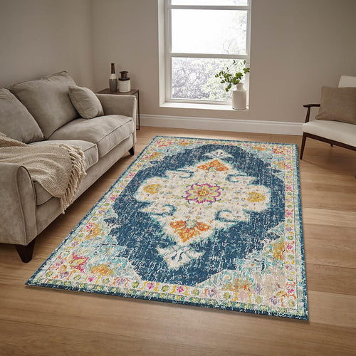 Turkish Vintage Area Rug Boho Anatolian Living Room Carpet