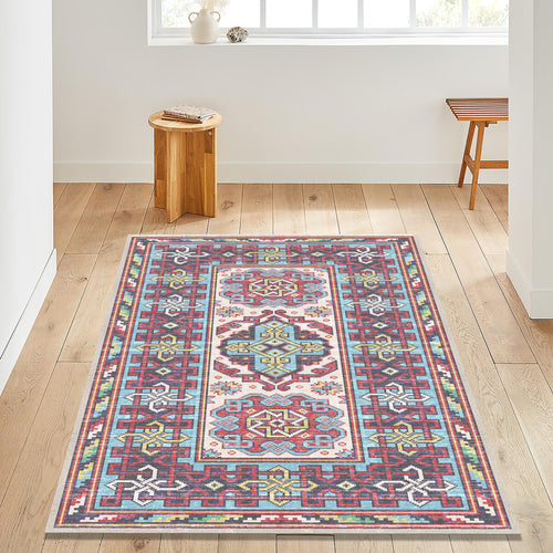 Turkish Vintage Rug: Traditional Boho Chic Home Decor