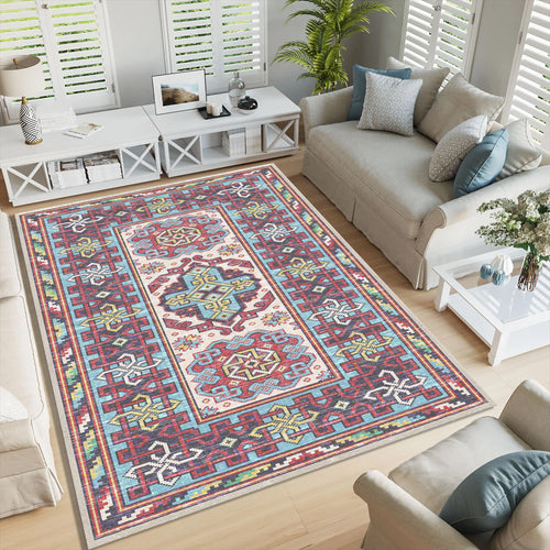 Turkish Vintage Rug: Traditional Boho Chic Home Decor