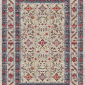 Turkish Vintage Rug: Traditional Floral Medallion