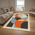 Geometric Abstract Area Rug Modern Art Living Room Bedroom Carpet
