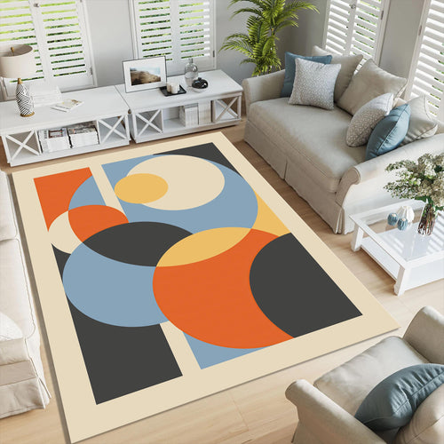 Geometric Abstract Area Rug Modern Art Living Room Bedroom Carpet