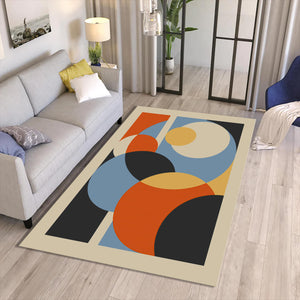 Geometric Abstract Area Rug Modern Art Living Room Bedroom Carpet