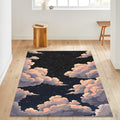Cloud Area Rug: Modern Abstract Design, Boho Decor, Non-Slip