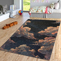 Cloud Pattern Area Rug Boho Abstract Nursery Living Room Carpet