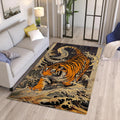 Bengal Tiger Rug: Exquisite Printed Persian Carpet