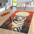 Bengal Tiger Printed Rug: Non-Slip Living Room Carpet