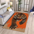 Bengal Tiger Rug: Exquisite Printed Persian Carpet