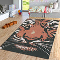 Bengal Tiger Rug: Exquisite Printed Persian Carpet
