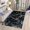 Dragon Area Rug, Fantasy Gothic Decor