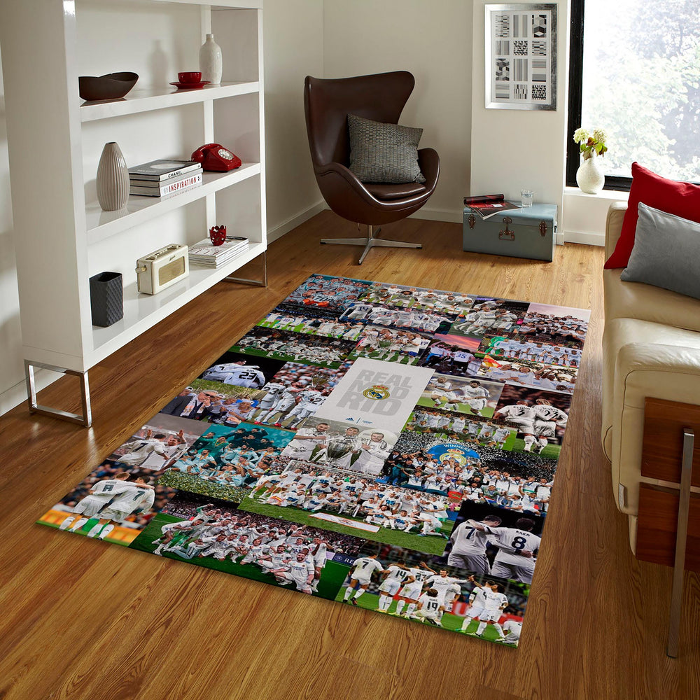 Real Madrid Rug, Real Madrid Soccer Fan Area Rug