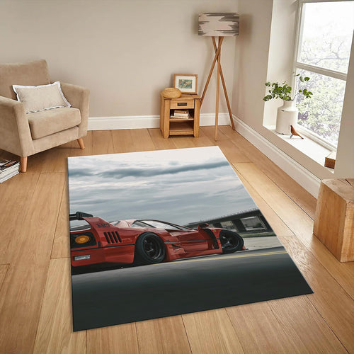 Ferrari F1 Rug Ferrari F40 Rug Formula 1 Racing Carpet for Garage