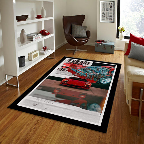 Ferrari F1 Rug, Ferrari F40 Car Rug