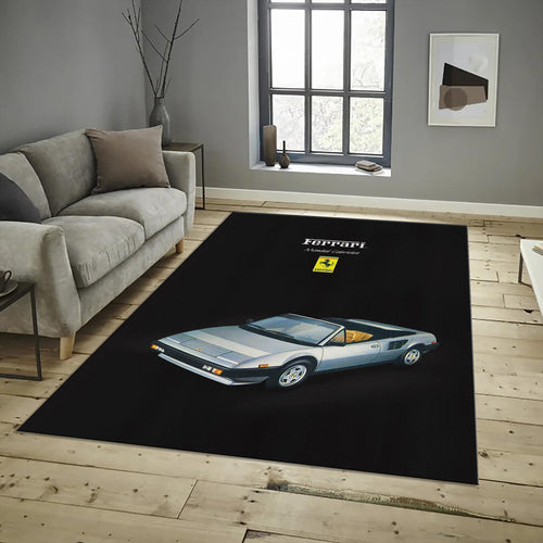 Ferrari F1 Rug Ferrari Car Rug Formula 1 Racing Carpet for Garage