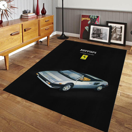 Ferrari F1 Rug Ferrari Car Rug Formula 1 Racing Carpet for Garage