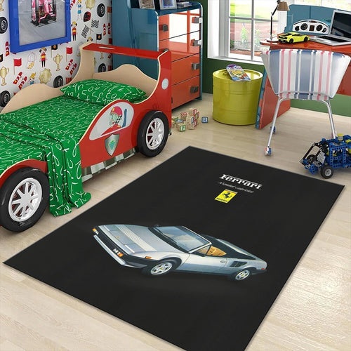 Ferrari F1 Rug Ferrari Car Rug Formula 1 Racing Carpet for Garage