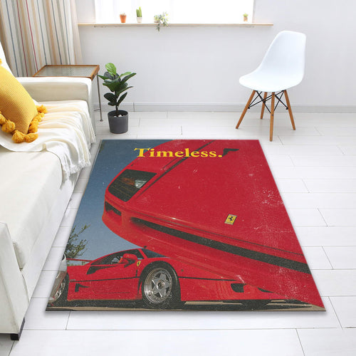 Ferrari F1 Rug, Ferrari Car Print Rug