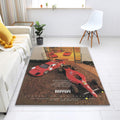 Ferrari F1 Rug, Vintage Ferrari Car Rug