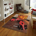 Ferrari F1 Rug, Vintage Ferrari Car Rug