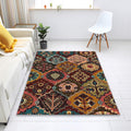 Personalized Area Rug, Colorful Floral Medallion Design