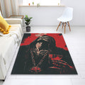 Customizable Graphic Rug, Gothic Skull Art, Personalized Home