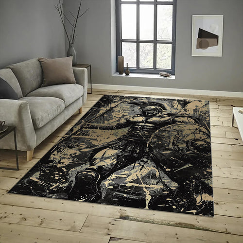 Warrior Rug, Personalized Home Decor Rug