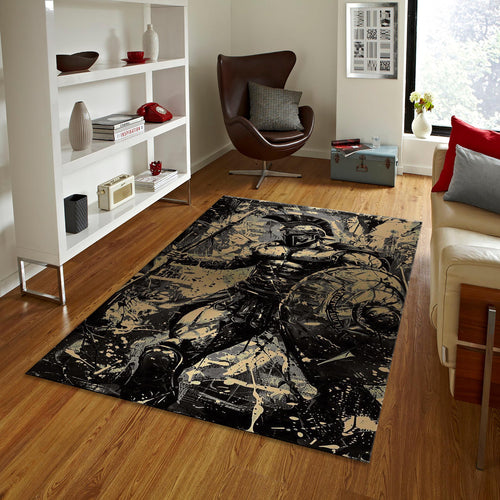 Warrior Rug, Personalized Home Decor Rug