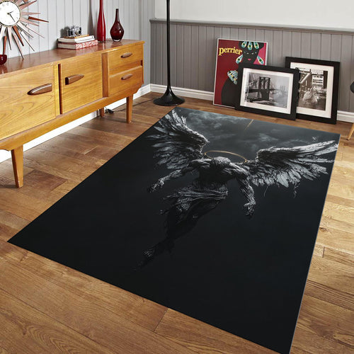 Personalized Angel Area Rug, Custom Photo Design