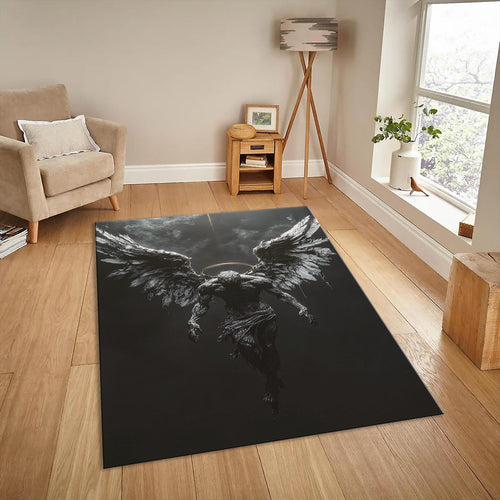 Personalized Angel Area Rug, Custom Photo Design